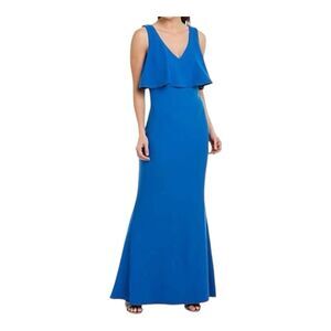 NWT BADGLEY MISCHKA POPOVER SILHOUETTE V NECKLINE SLEEVELESS FALLYN size 10